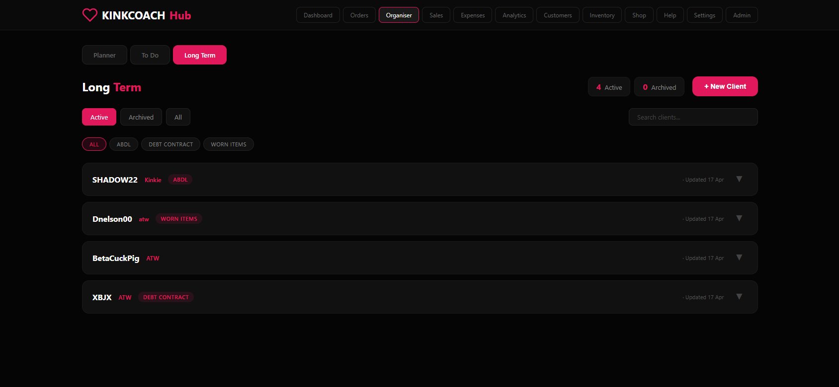 To Do list with completion tracking